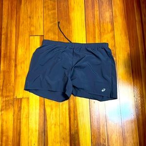ASICS grey running shorts with pockets! Size Medium